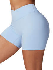 Sleek Shorts - Flow Oasis - Soft Sky