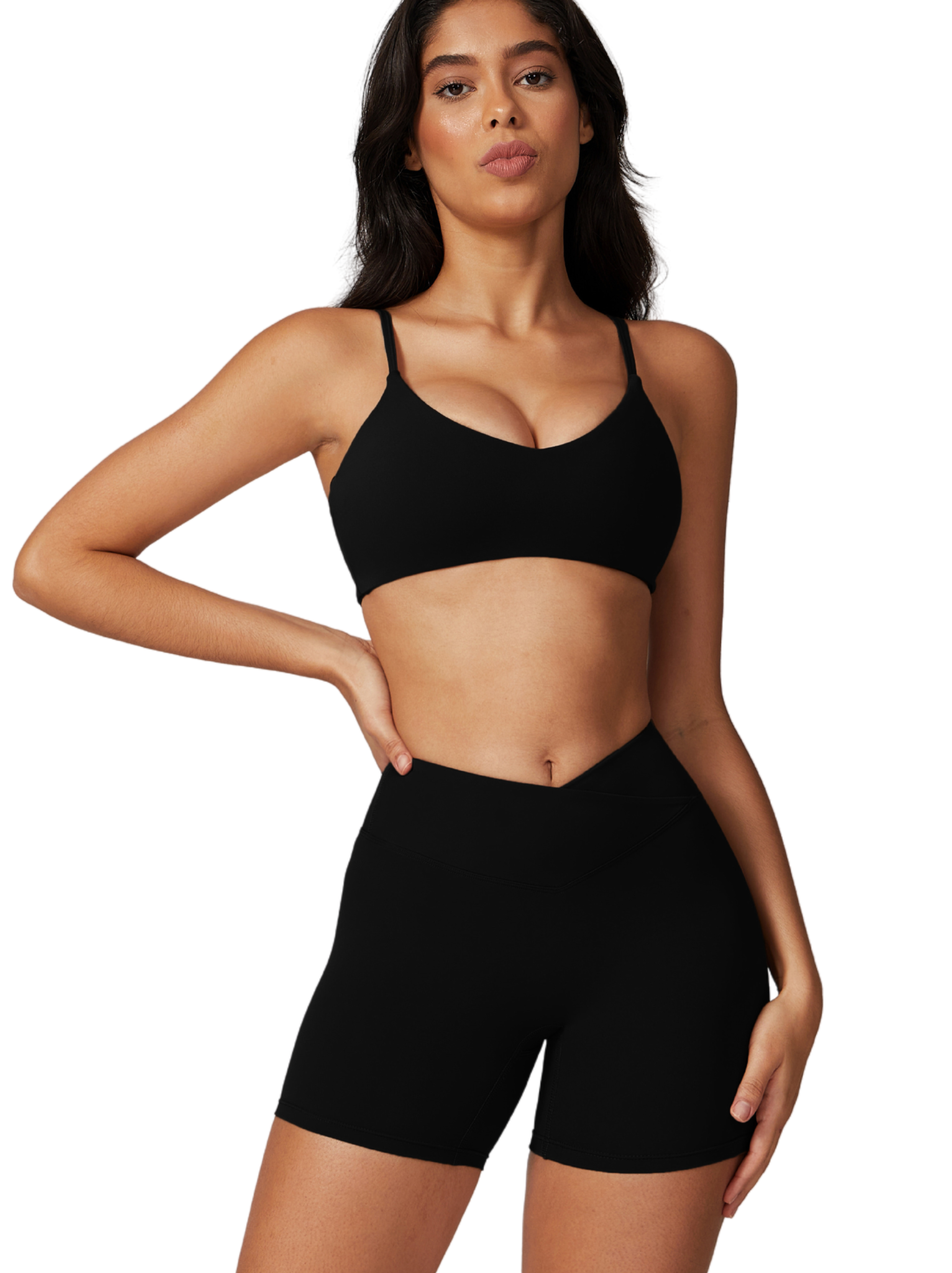 Sleek Shorts - Flow Oasis - Jet Black