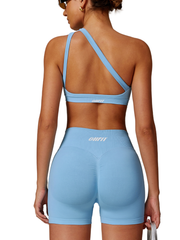 Seamless Shorts - Knit Motion - Sky Blue