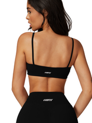 Sleek Sports Bra - Flow Oasis - Jet Black