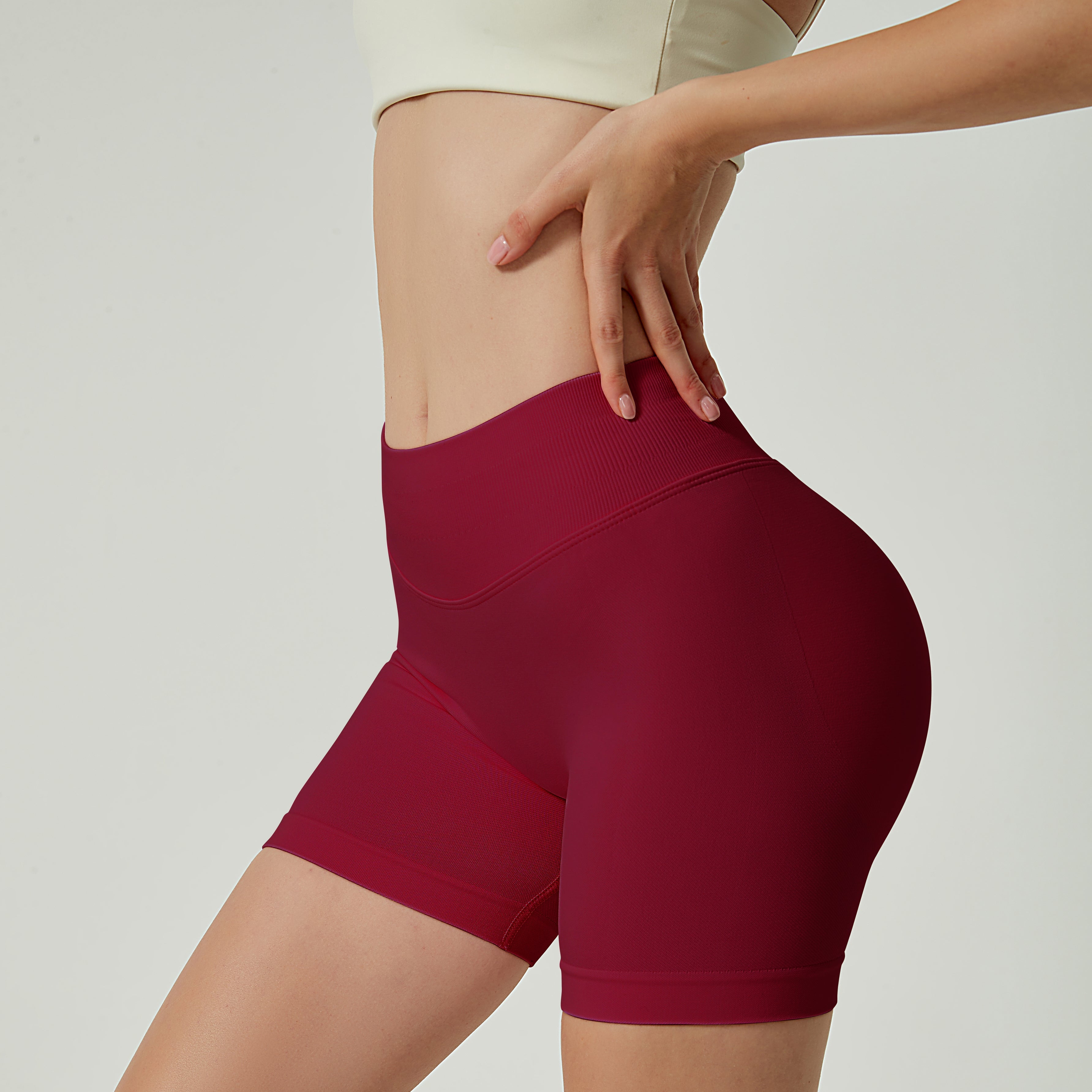 Seamless Shorts - Knit Motion 2.0 - Angolan Crimson