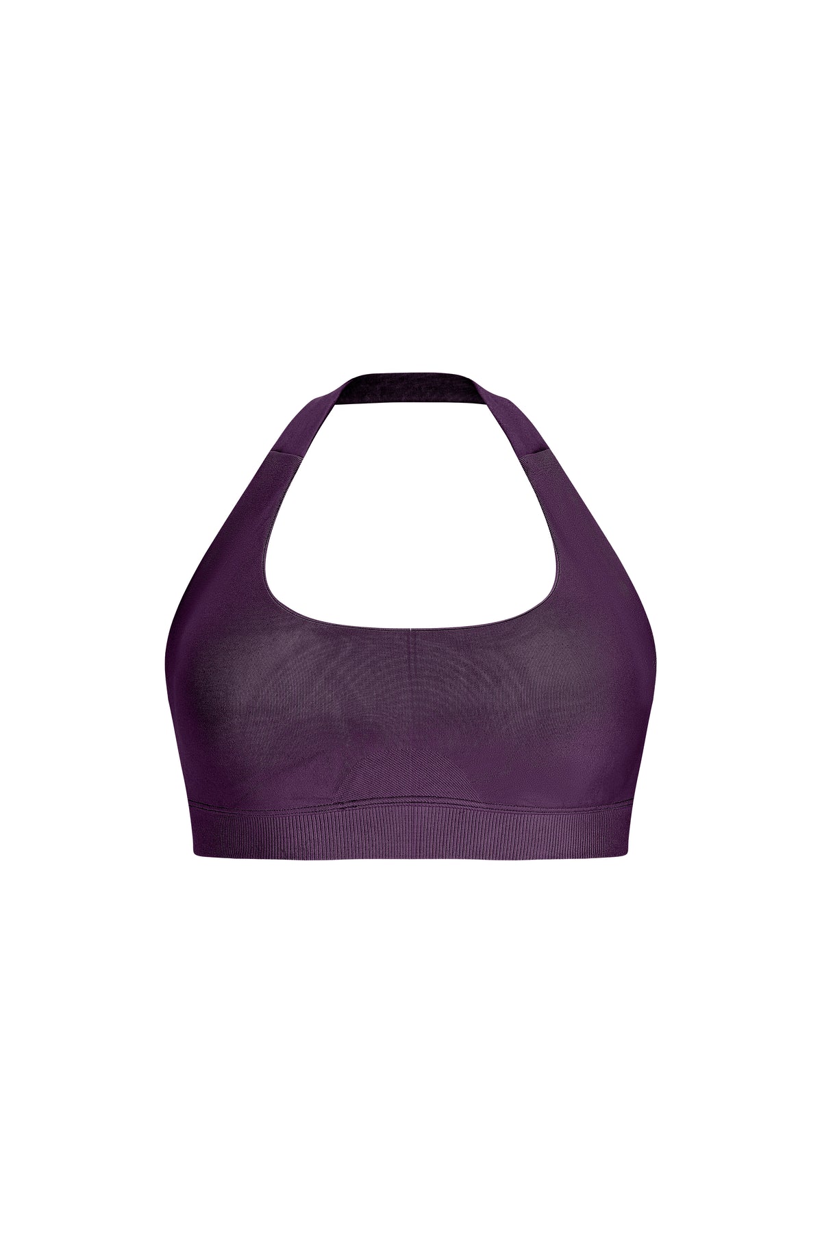 Halterneck Sports Bra - Knit Motion - Royal Amethyst - OHFIT