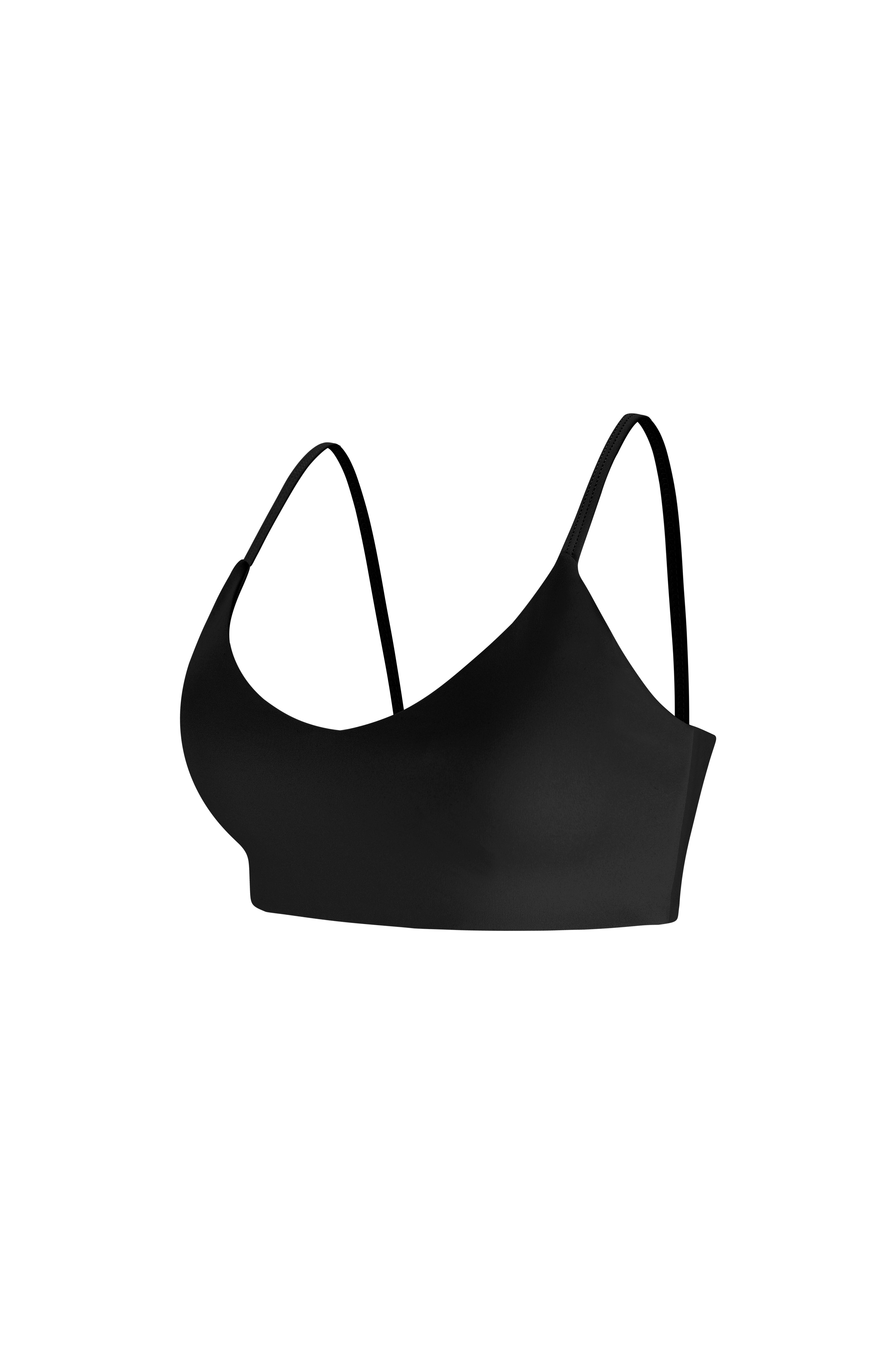 Sleek Sports Bra - Flow Oasis - Jet Black - OHFIT