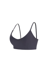 Sleek Sports Bra - Flow Oasis - Charcoal Blue - OHFIT