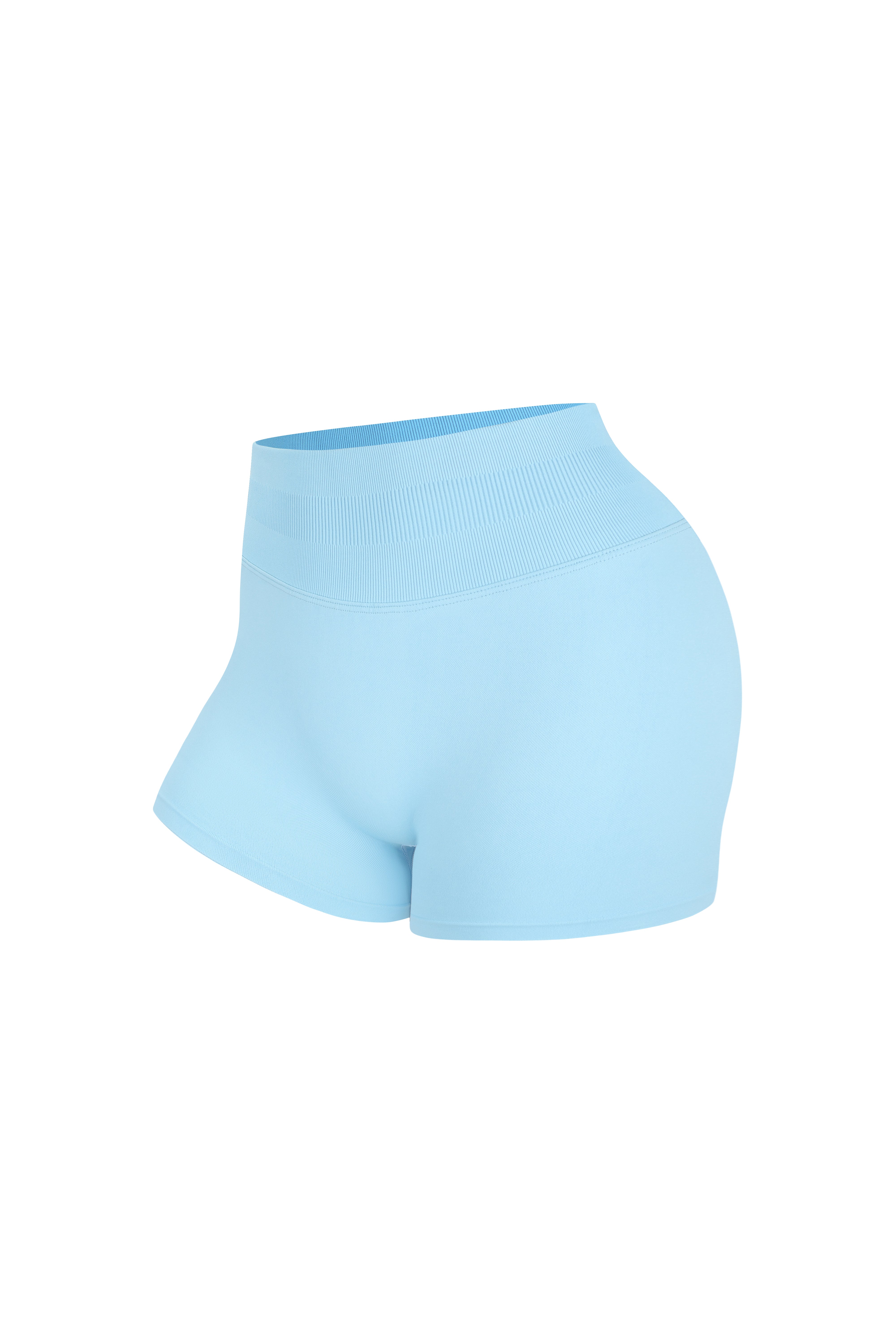 Seamless Shorts - Knit Motion - Sky Blue - OHFIT