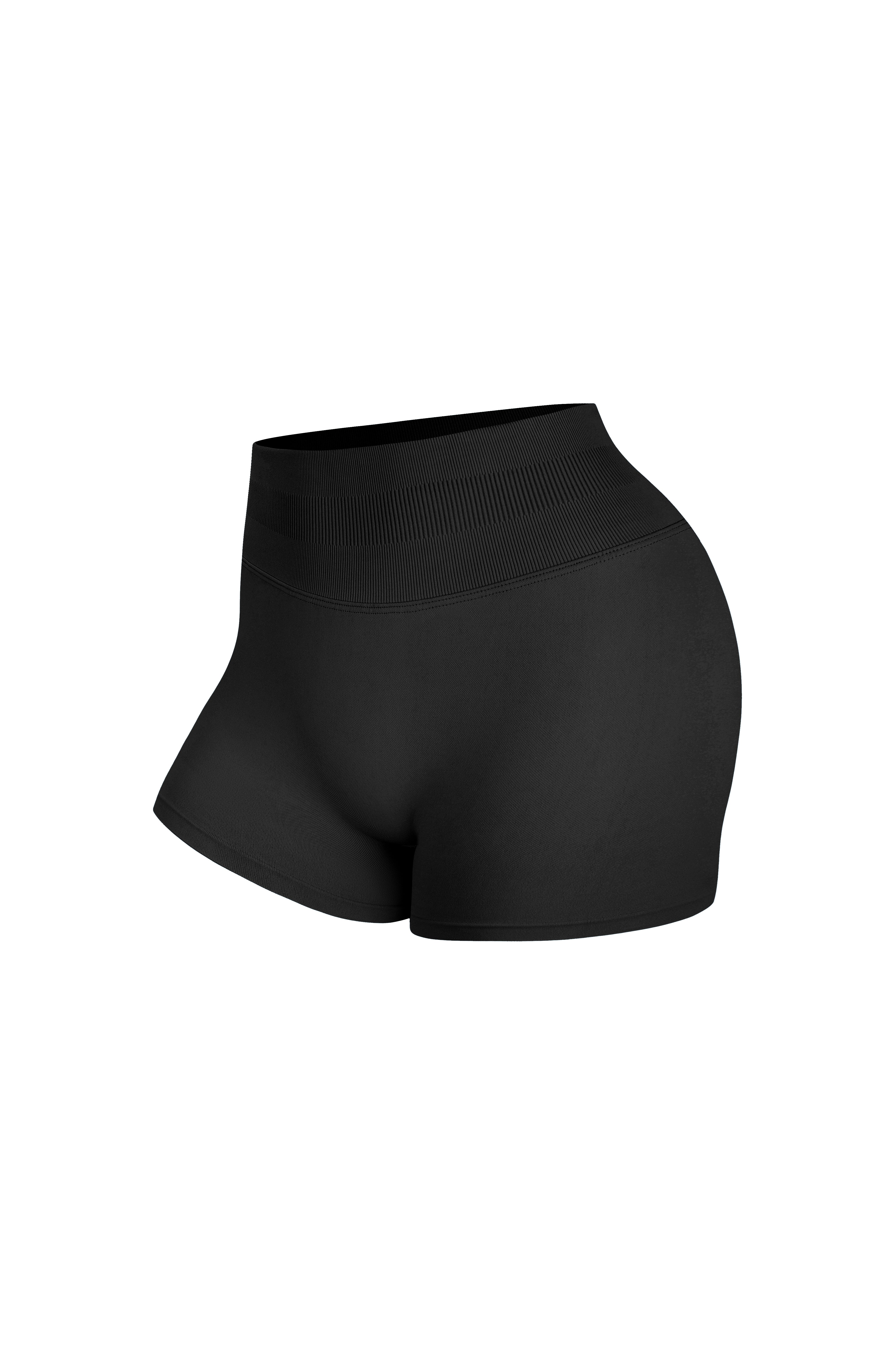 Seamless Shorts - Knit Motion - Night Black - OHFIT