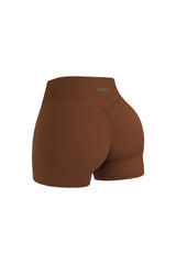 Sleek Shorts - Flow Oasis - Cappuccino Brown - OHFIT