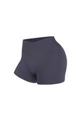 Sleek Shorts - Flow Oasis - Charcoal Blue - OHFIT