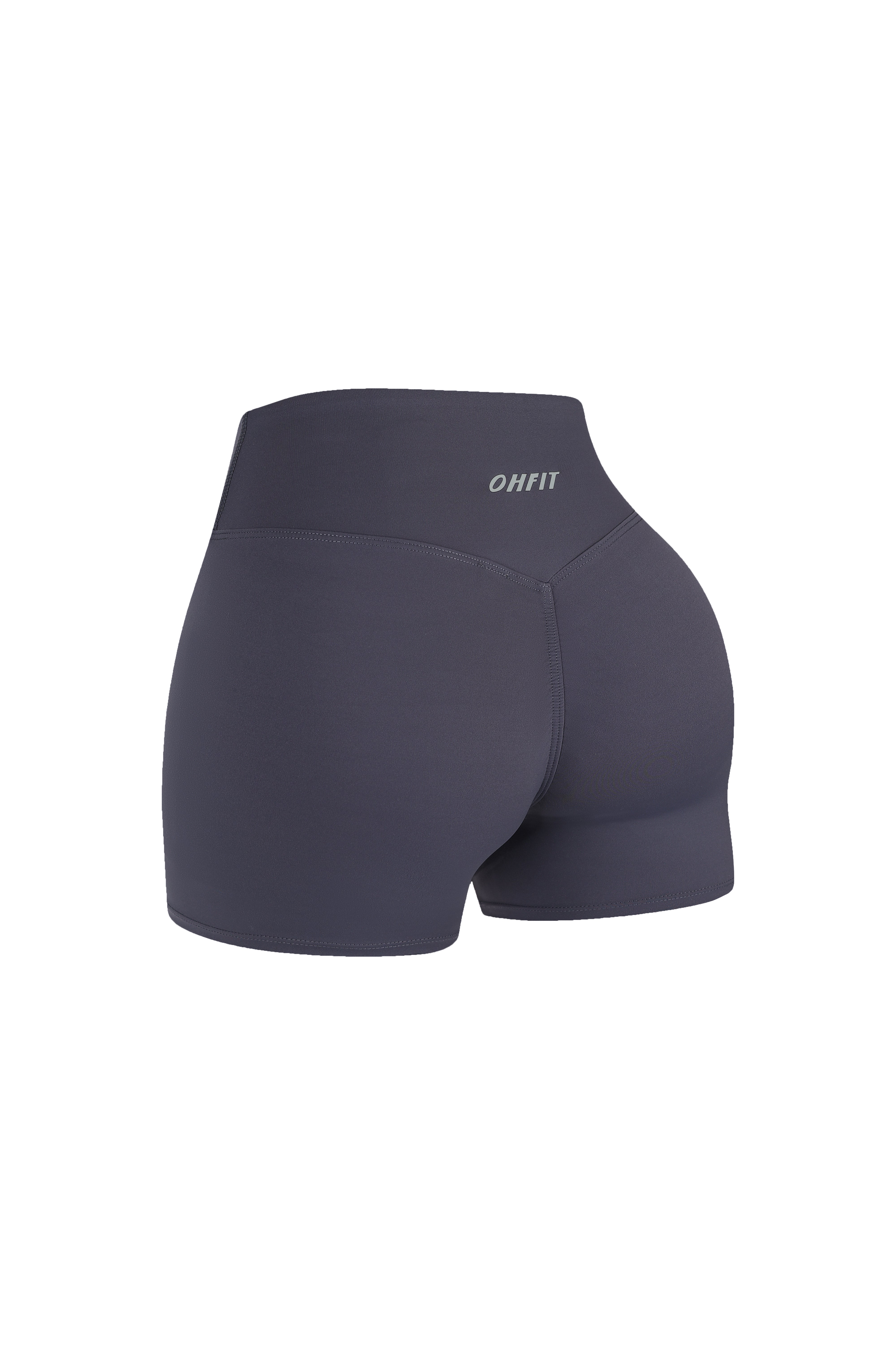 Sleek Shorts - Flow Oasis - Charcoal Blue - OHFIT