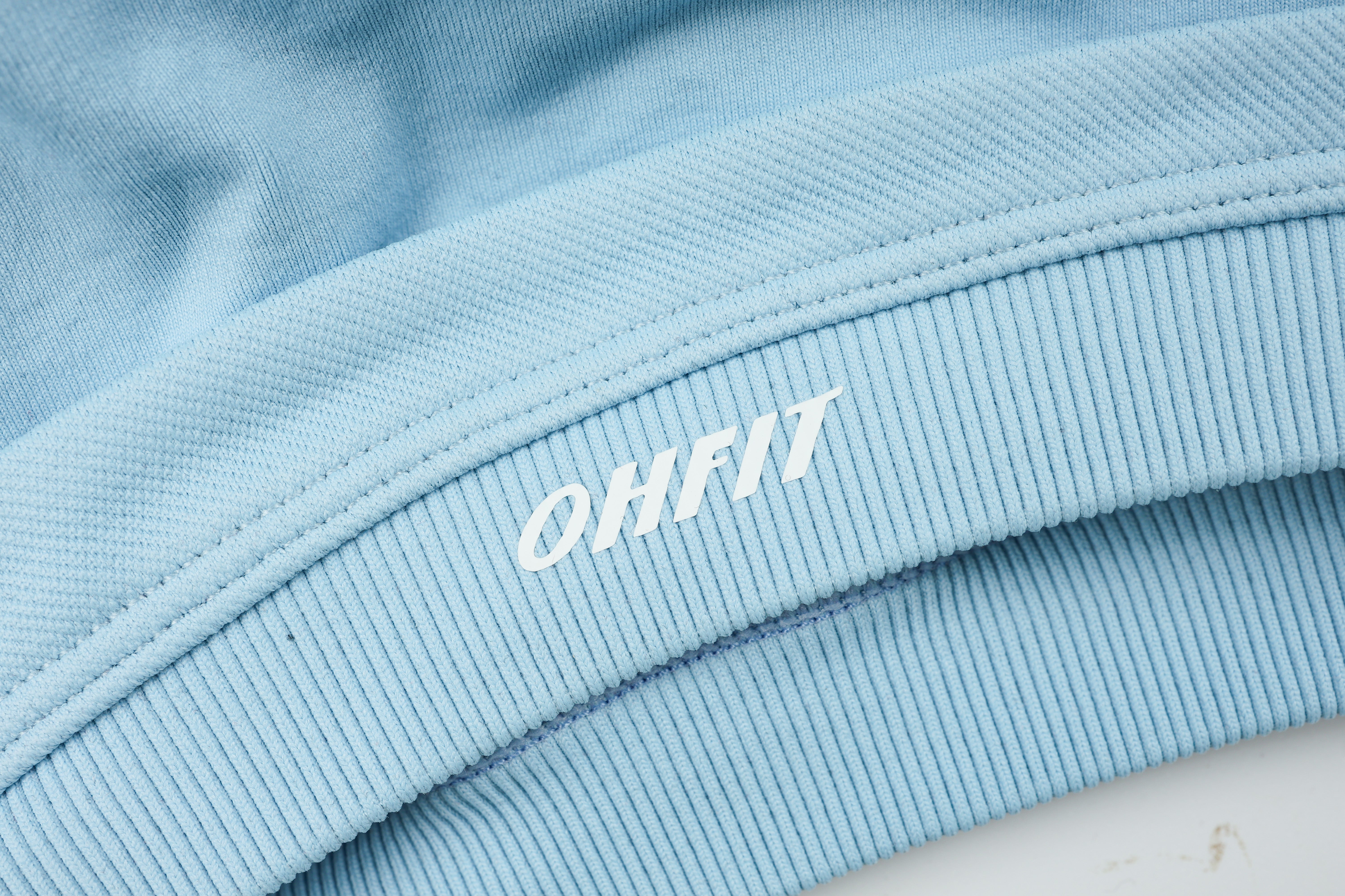 One Shoulder Bra - Knit Motion - Sky Blue - OHFIT