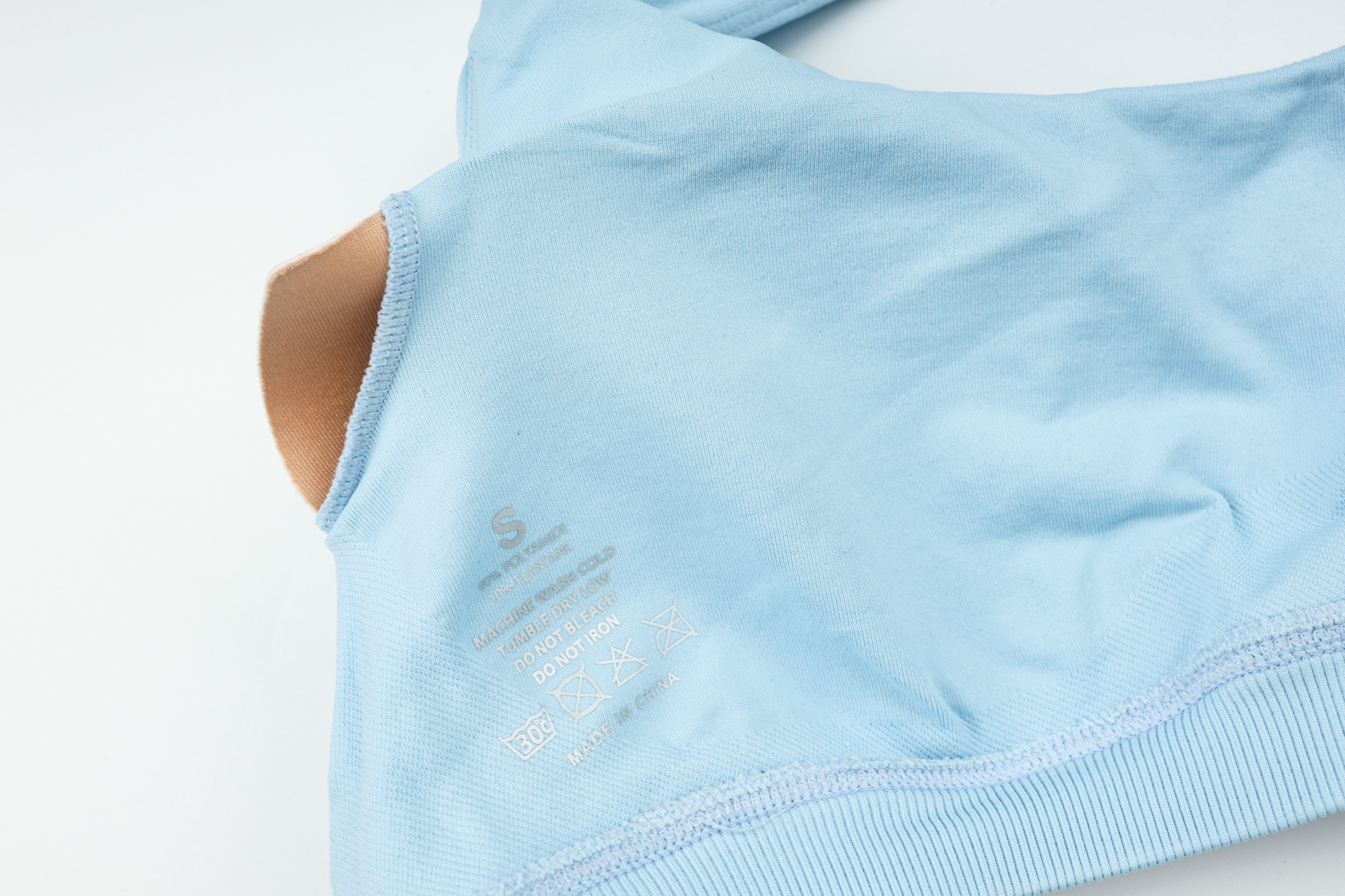 One Shoulder Bra - Knit Motion - Sky Blue - OHFIT