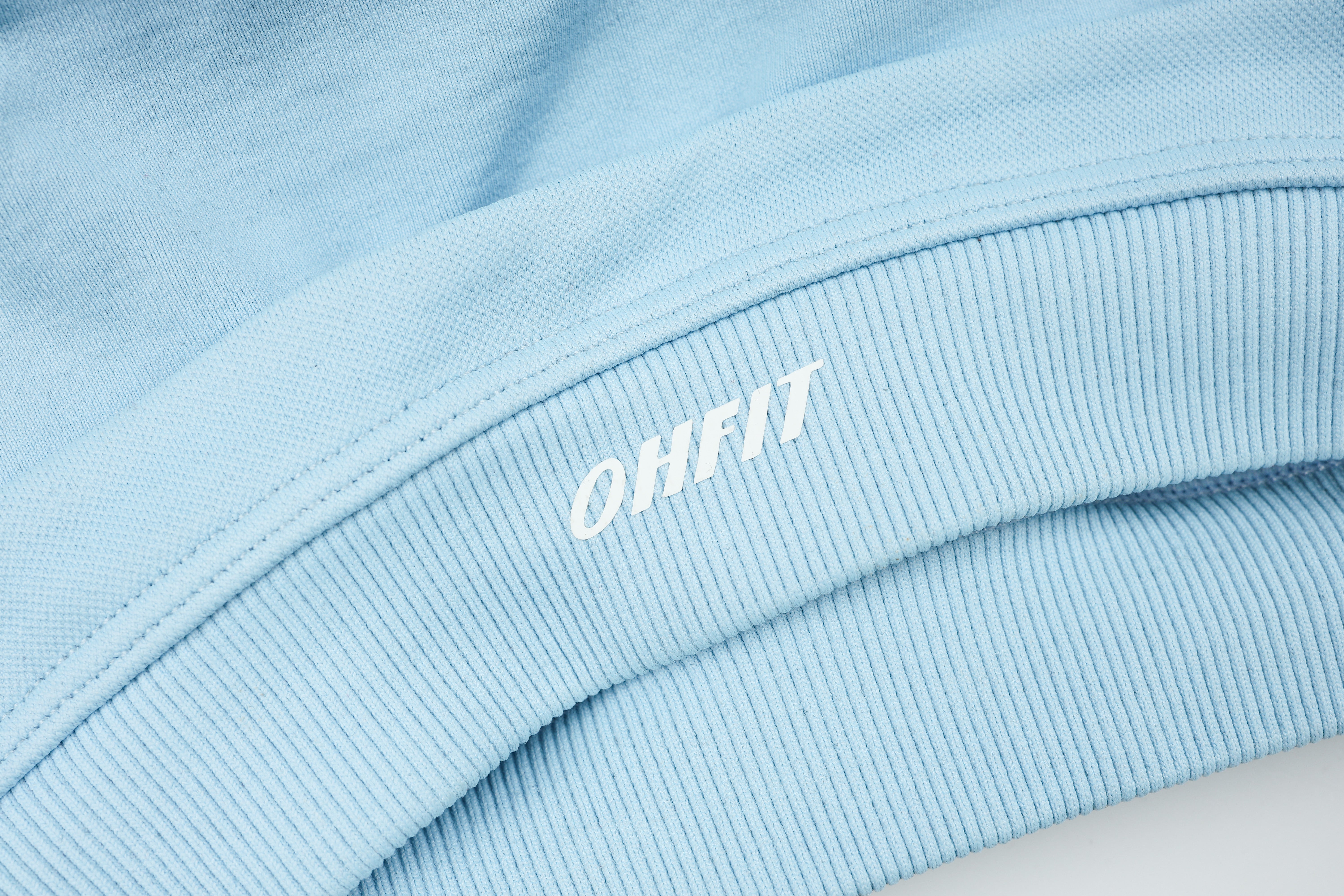 Halterneck Sports Bra - Knit Motion - Sky Blue - OHFIT