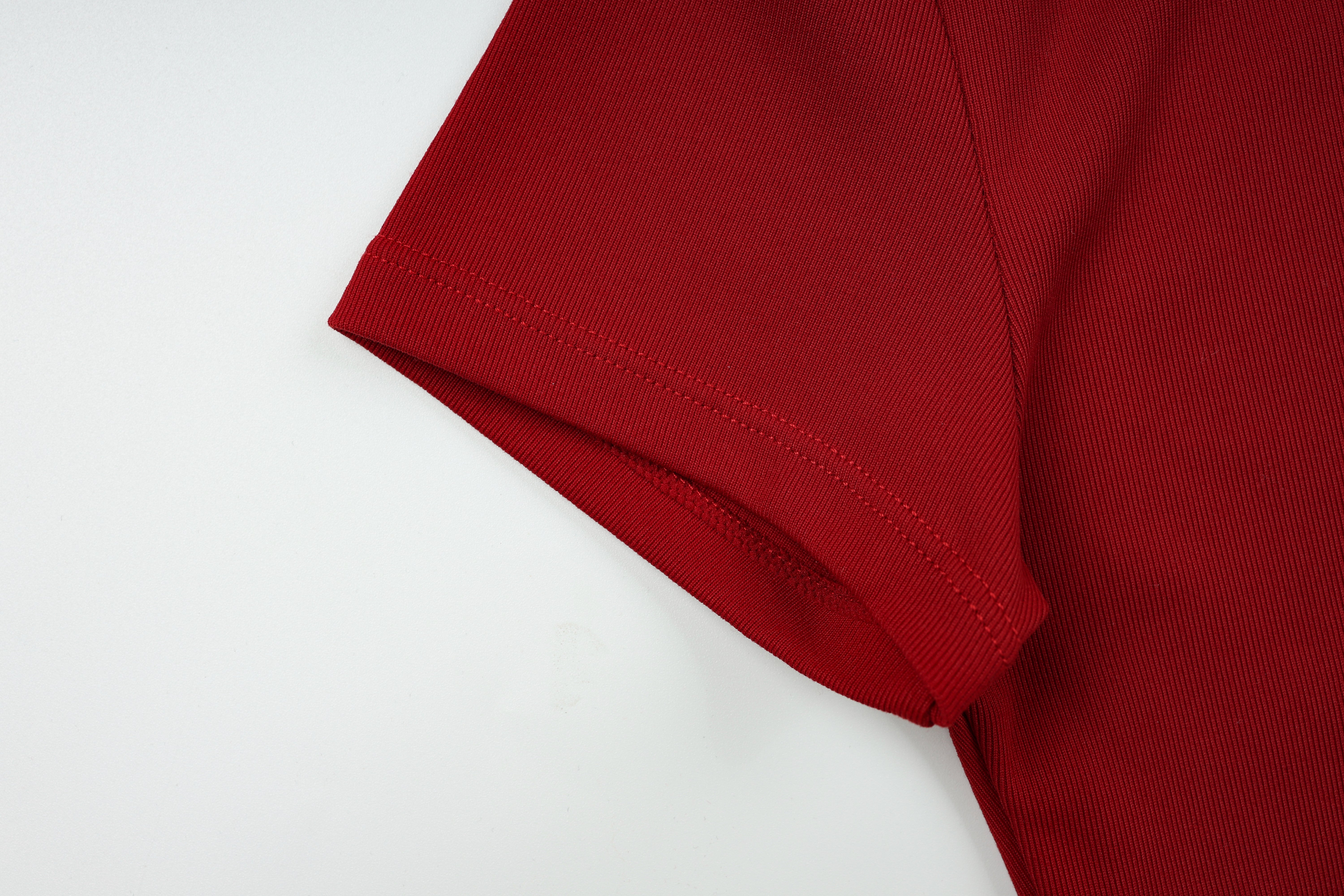 Crew Neck Top Short Sleeves - Urban Ease - Twilight Red - OHFIT