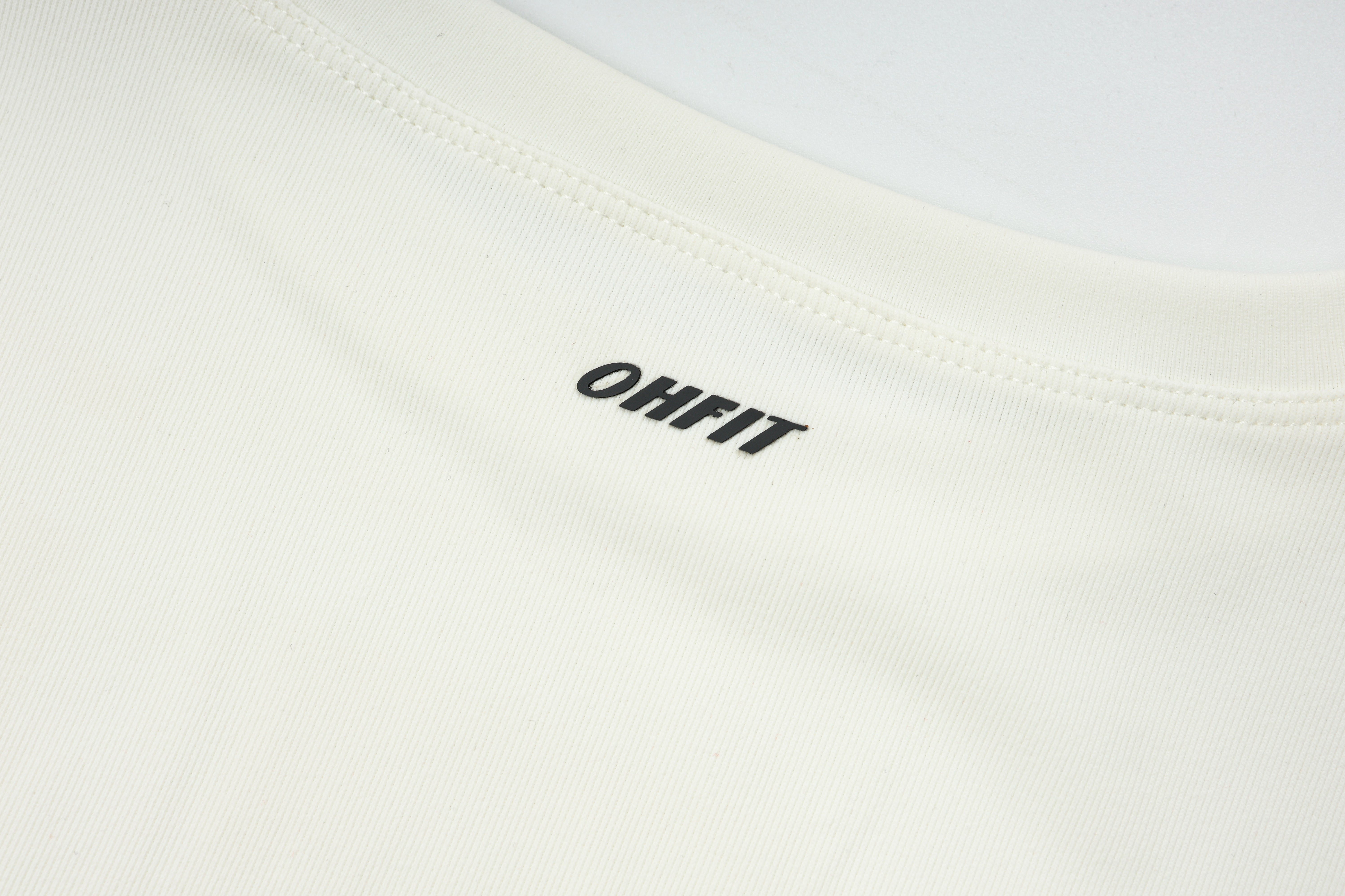 Crew Neck Top Short Sleeves - Urban Ease - Dawn White - OHFIT