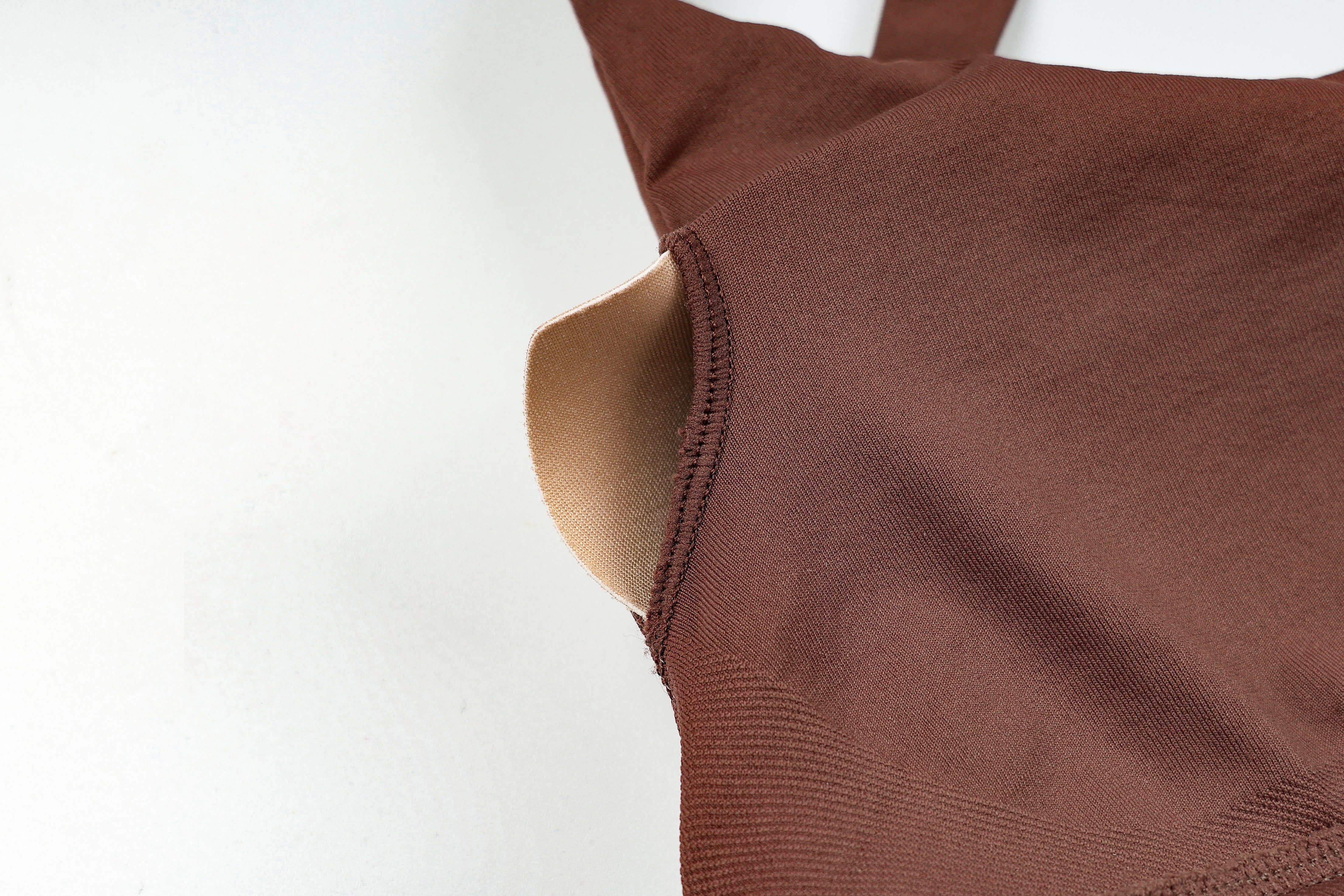 One Shoulder Bra - Knit Motion - Mocha - OHFIT