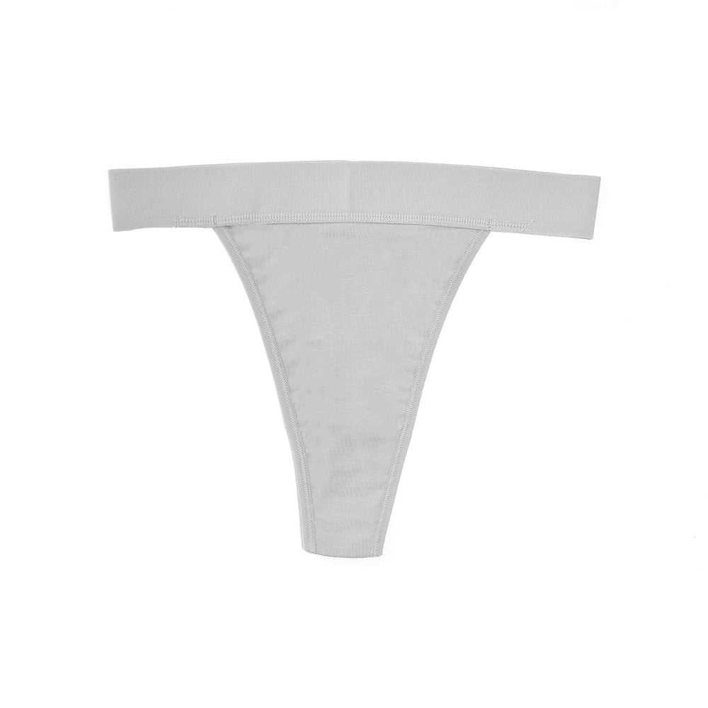 Underwear pure cotton women's high waist without side stitching invisible thong